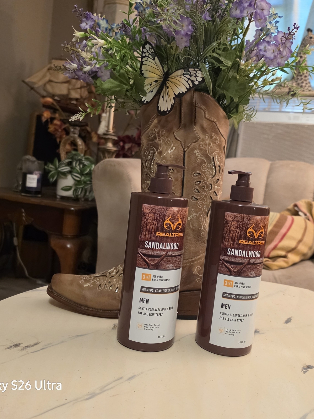 Realtree Sandalwood 3-in-1 Men’s Body Wash & Shampoo — Brown